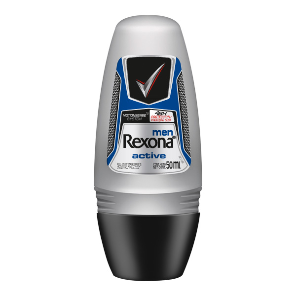 Desodorante Antitranspirante Rexona Masculino Roll On Active Dry 50ml