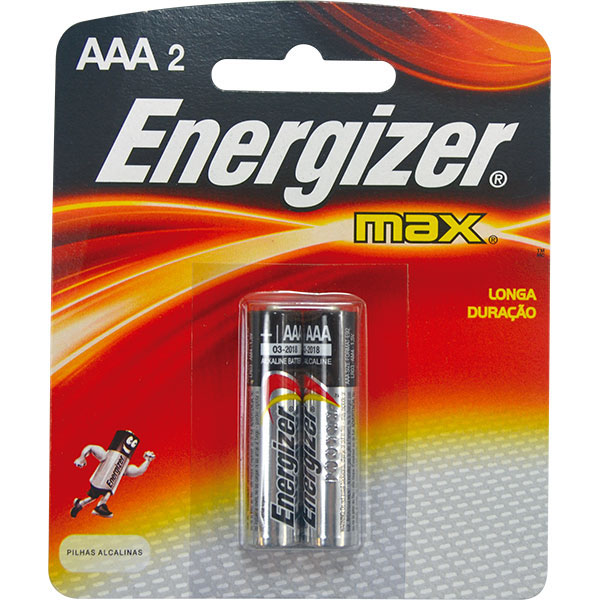 PILHA ENERGIZER MAX PALITO AAA2 2UN