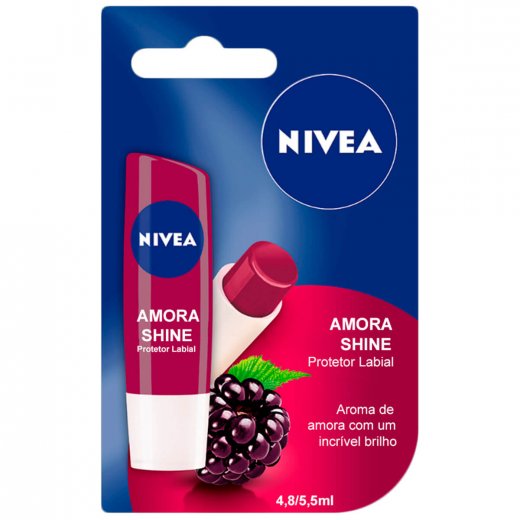 Protetor Labial Nivea Shine amora