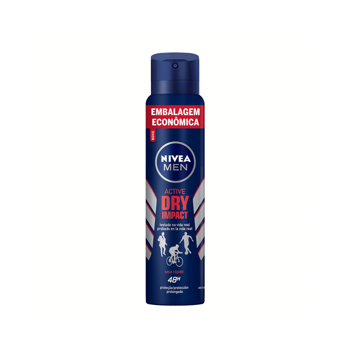 Desodorante Antitranspirante Aerosol Nivea Men Active Dry Impact Masculino 200Ml