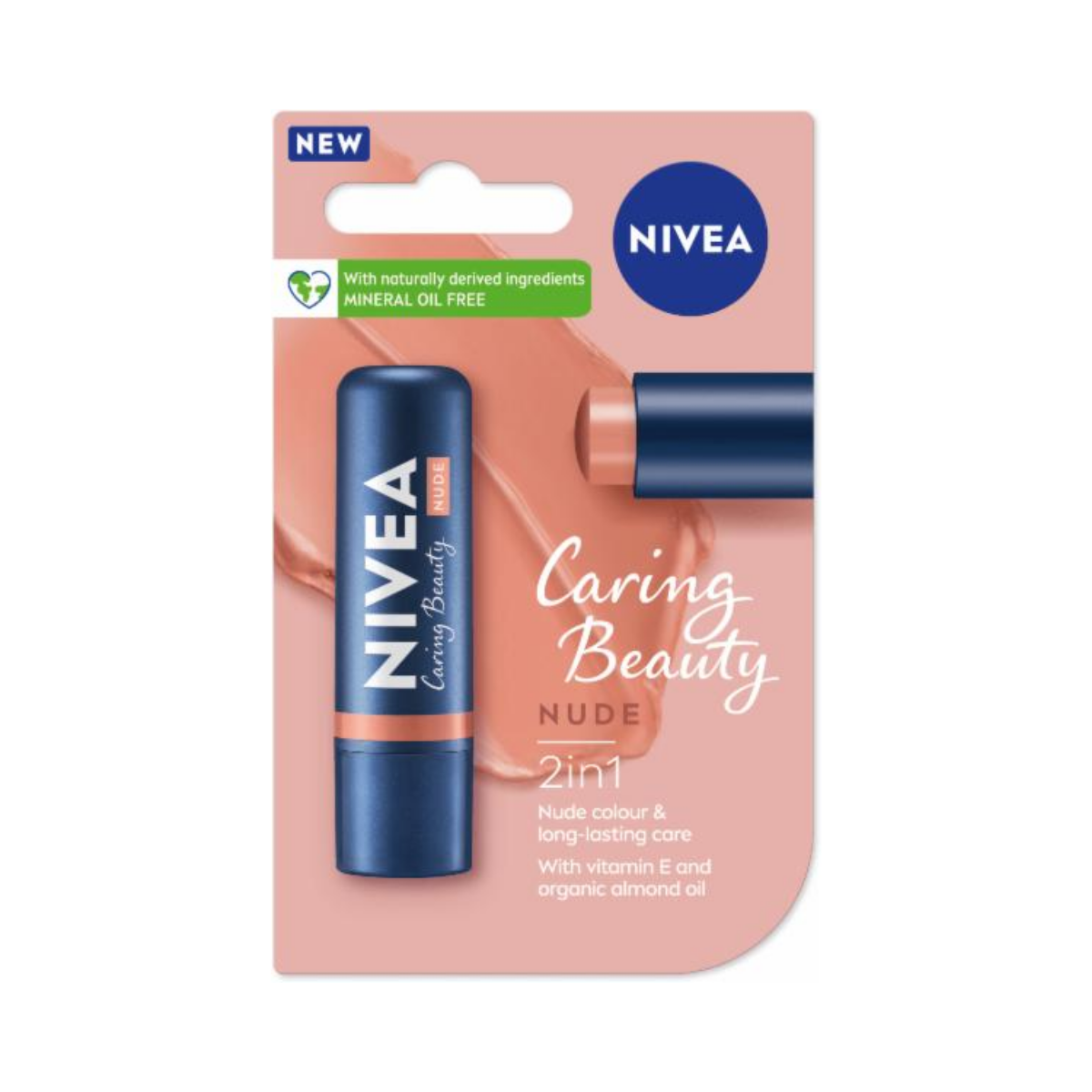 Hidratante Labial Nivea Hidra Color 2 em 1 Nude 4,8g