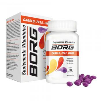 BORG CABELO PELE E UNHA 500MG 30CP