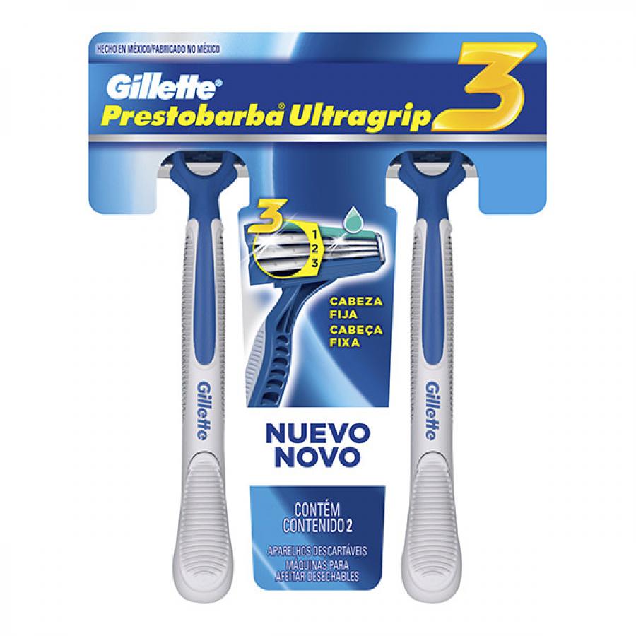 Aparelho de Barbear Gillette Ultragrip 3 2 Unidades