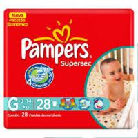 FRALDA PAMPERS  SUPERSEC PACOTAO G C/26+2