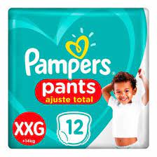 Fralda Pampers Pants Ajuste Total XXG  12 Unidades