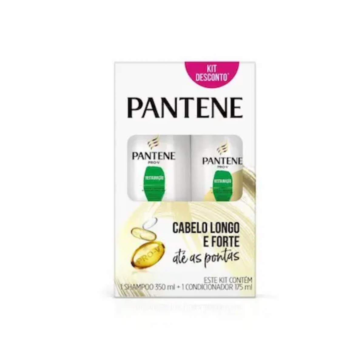 Kit Pantene Restauracao Shampoo 350ml + Condicionador 175Ml