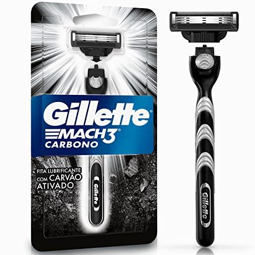 Aparelho de Barbear Gillette Mach3 Carbono 1 Unidade