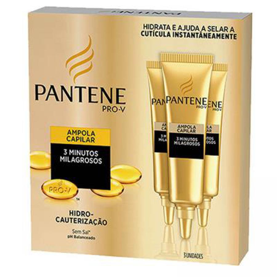 Ampola de Tratamento Pantene Três Minutos Milagrosos 15ml 3 unidades