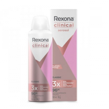 Desodorante Aerosol Rexona Clinical Feminino Classic 91g