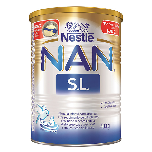 Nestle NAN Sem Lactose Formula Infantil Lata 400g