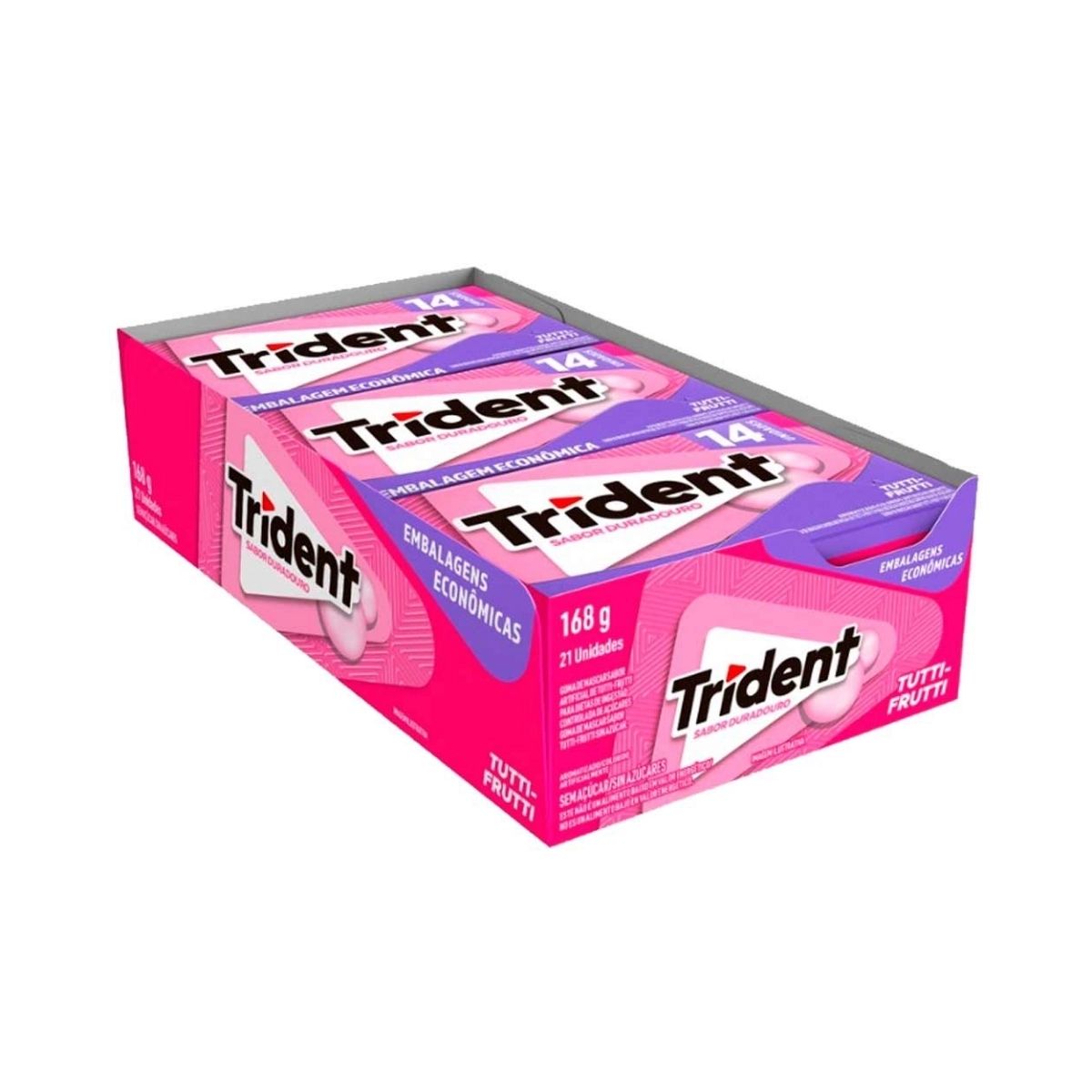 Goma de Mascar Trident Tutti Frutti 2G 14 Unidades