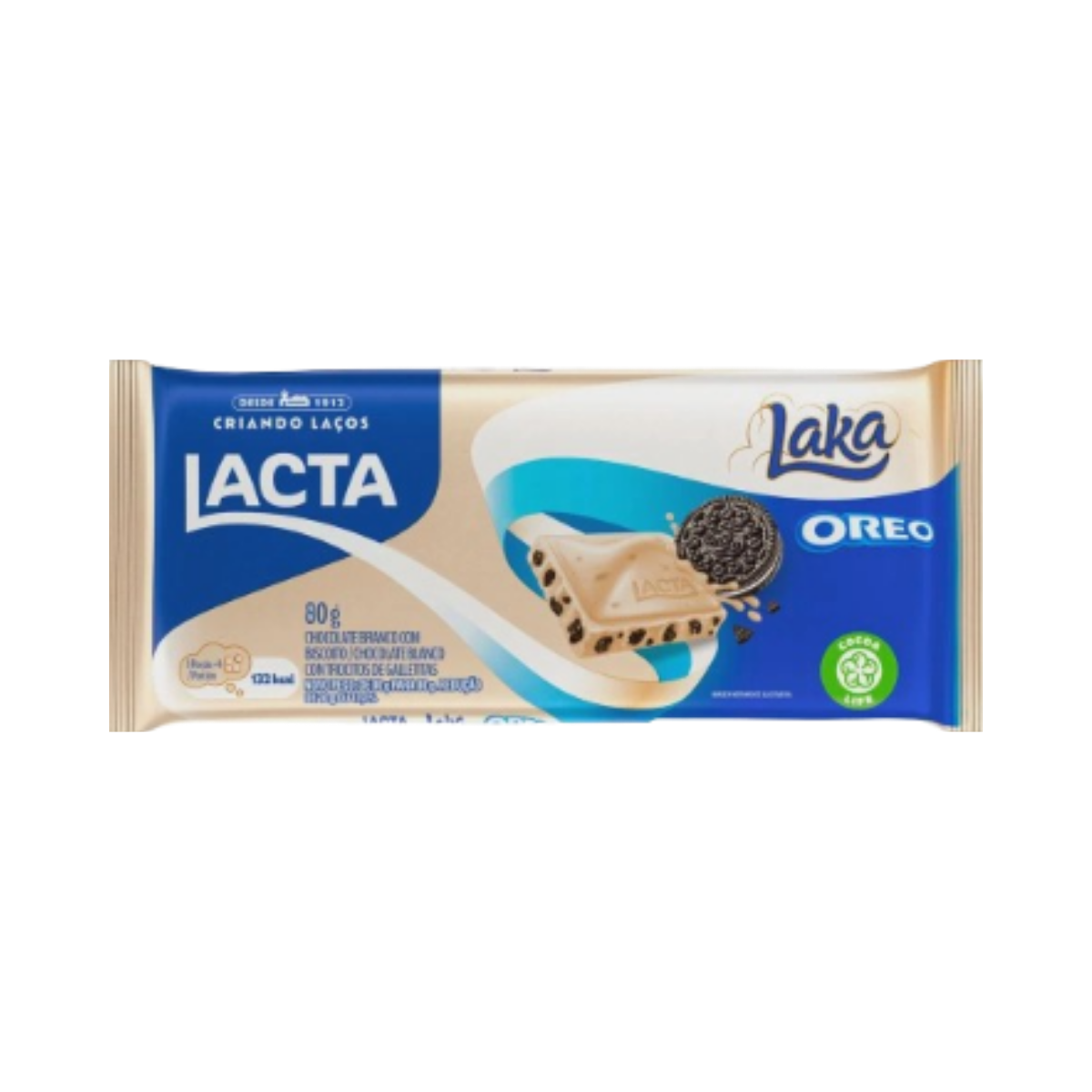 Chocolate branco Laka Oreo Lacta 80g