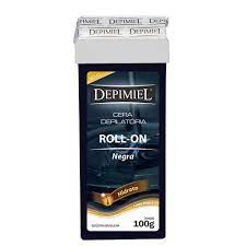 Cera Depilatoria Corporal Depimiel cera negra, roll-on com 100g