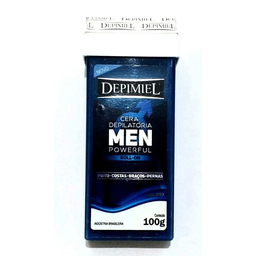 Cera Depilatória Depimiel Roll on Men Powerful 100g