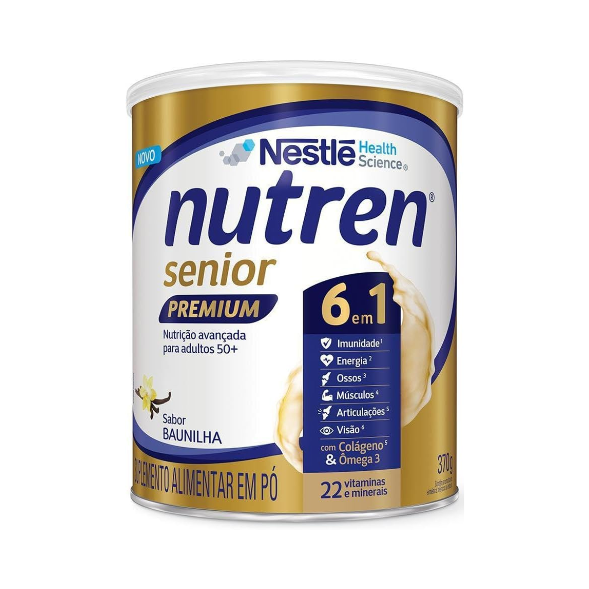 Suplemento Alimentar Nutren Senior Premium Baunilha Nestle 370g