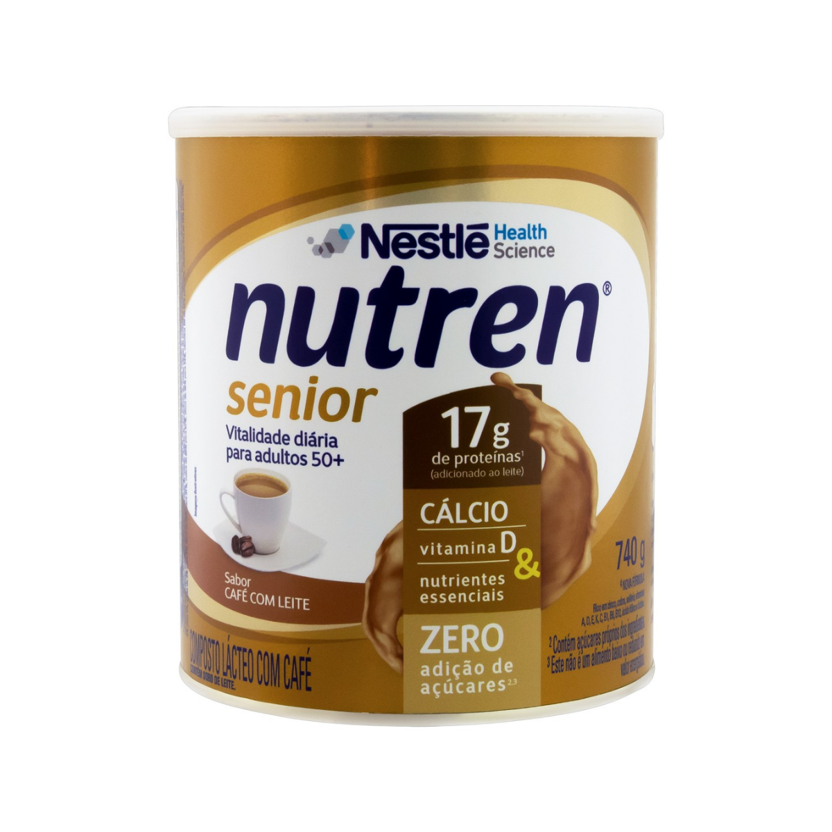 Complemento Alimentar Nutren Senior Café com Leite 740G