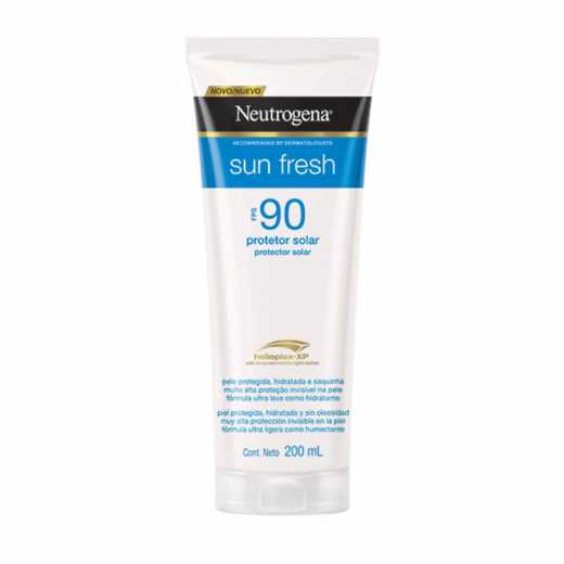 Protetor Solar Corporal Neutrogena Sun Fresh FPS 90, locao com 200mL