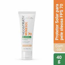 Protetor Solar Facial NeoStrata Minesol Oil Control pele clara, FPS 70 com 40g