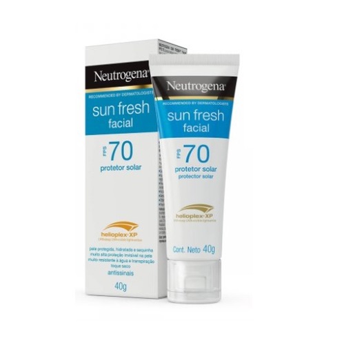 Protetor Solar Facial Neutrogena Sun Fresh FPS 70, locao com 40g