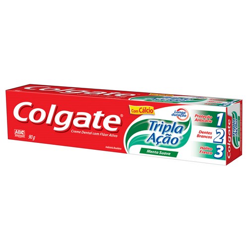 Creme Dental Colgate Tripla Aca Menta Suave 90g