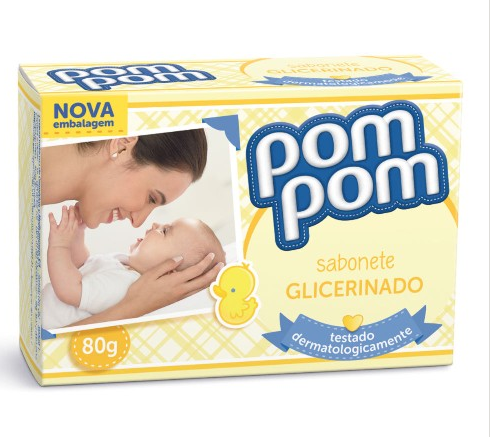 Sabonete Infantil Pom Pom Glicerinado 80g