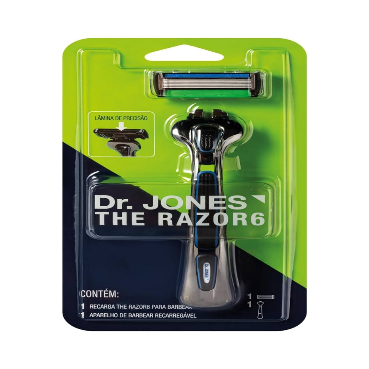 Barbeador Dr. Jones The Razor6 1 Unidade