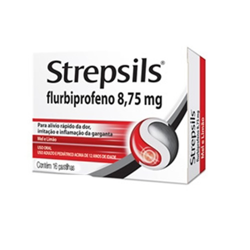 Strepsils Sabor Mel e Limao 16 Pastilhas