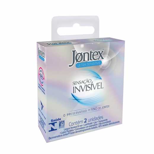 Preservativo Jontex Sensacao Invisivel 2 unidades