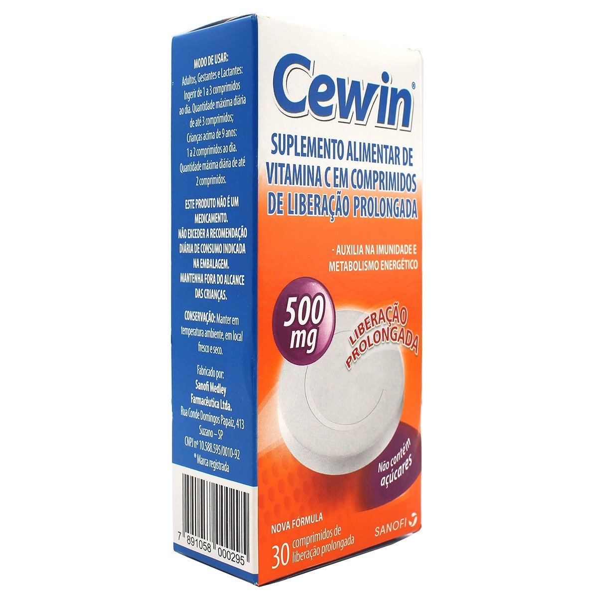 Vitamina C Cewin 500mg 30 Comprimidos