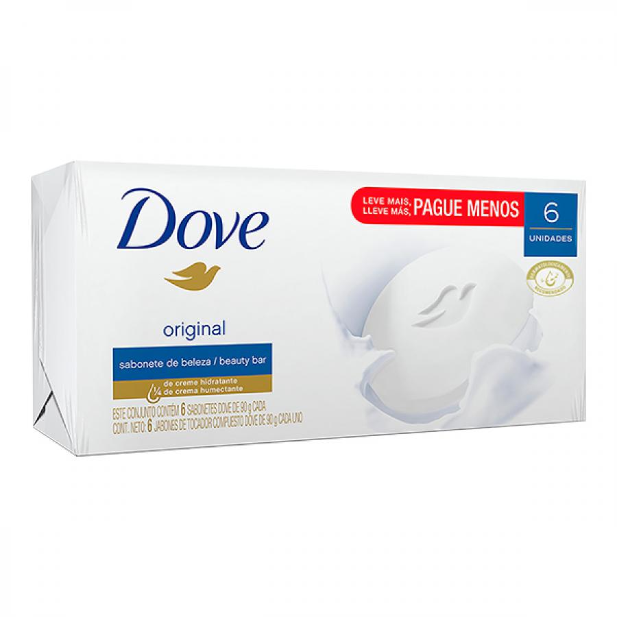 Sabonete Dove Original em Barra 90g 6 unidades