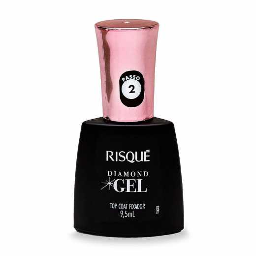 Esmalte Risque Diamond Gel Top Coat Fixador