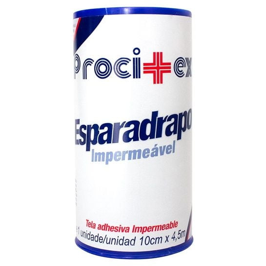 Esparadrapo Impermeavel Branco 10cm x 4,5m Procitex