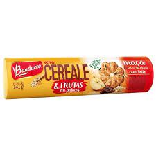 BISCOITO BAUDUCCO CEREALE FRUTAS MACA E UVA PASSAS 141G