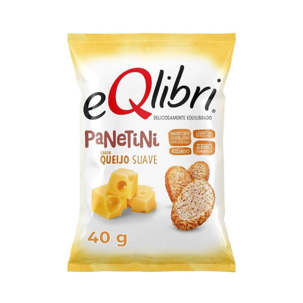 Panetini Snack Queijo Suave Eqlibri 40g