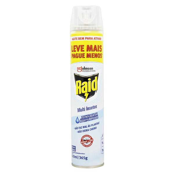 Inseticida Raid Multi Insetos Aerossol Aqua Protection 420mL