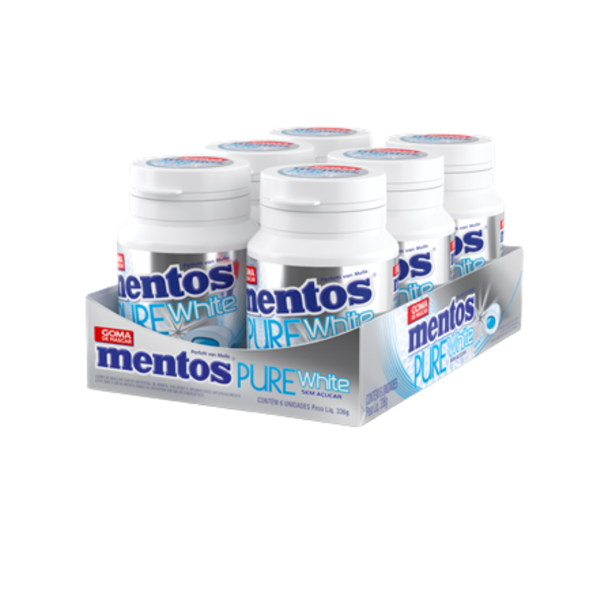 MENTOS POTE PURE WHITE MENTOS PURE WHITE ENB C/6