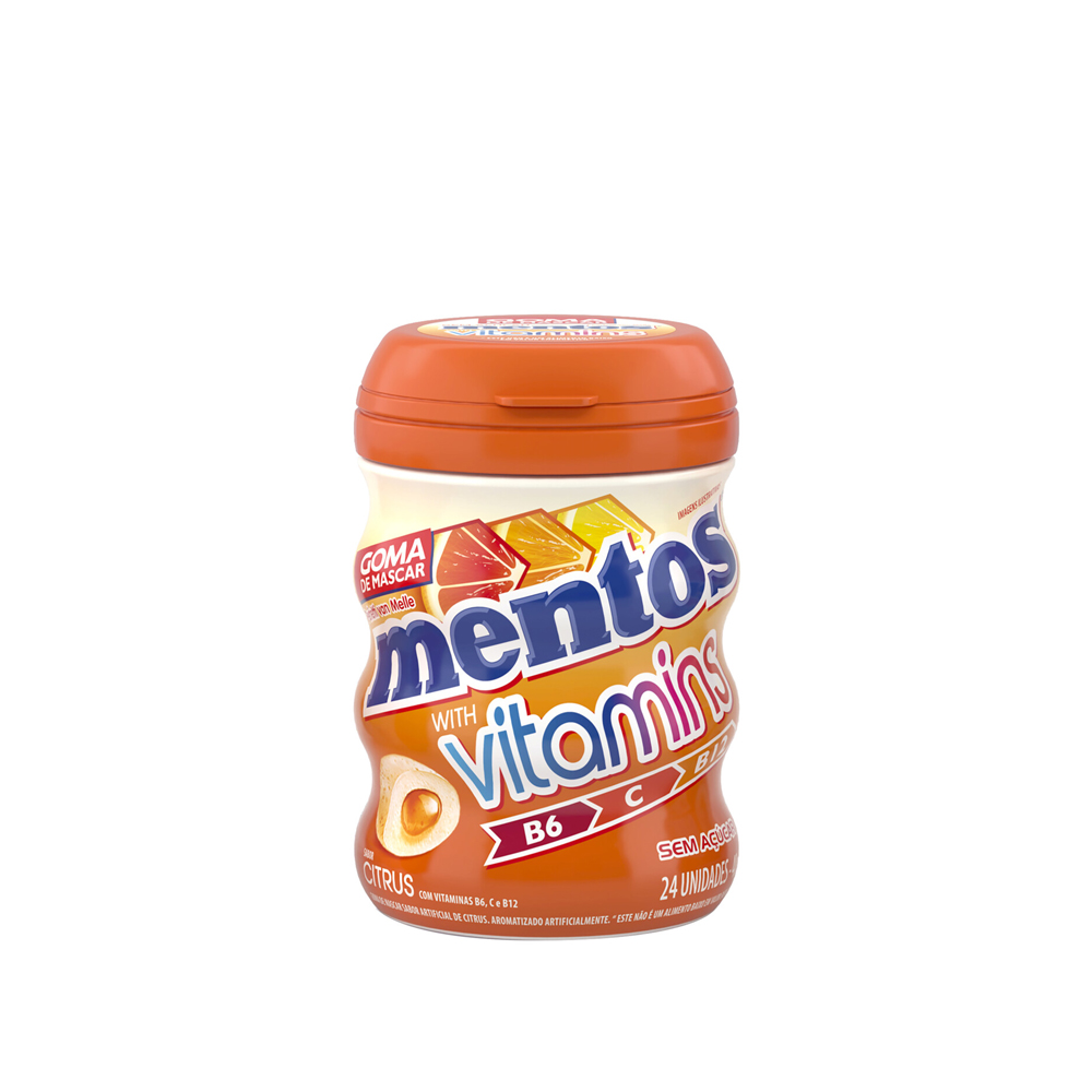 Goma de Mascar Mentos Gum Vitamins 48g