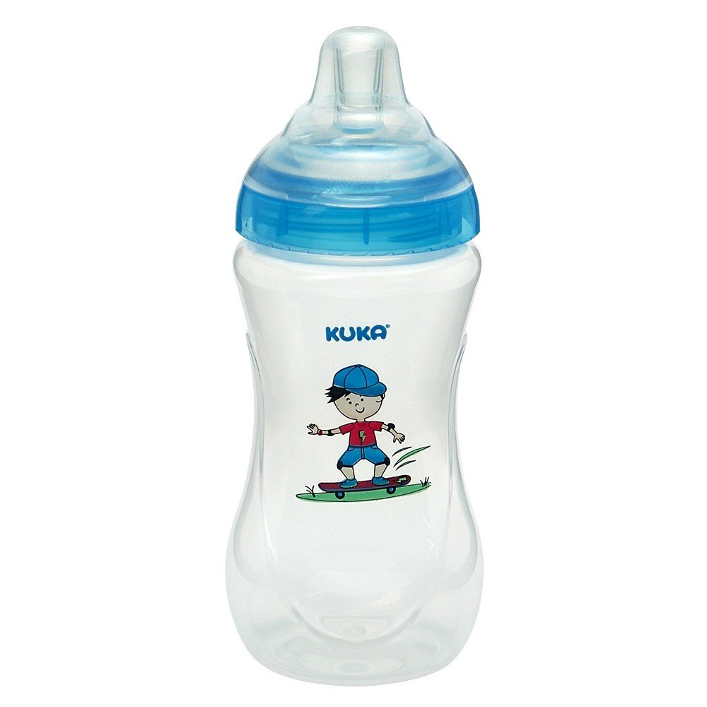 Copo Decorado Com Canudo Fun Kuka Azul Menino 330ml