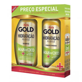 Kit Shampoo + Condicionador Niely Gold Agua De Coco