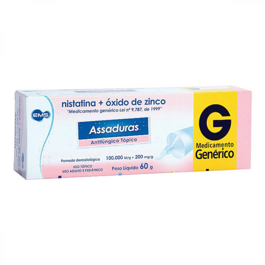 Nistatina + Oxido de Zinco 100.000UI + 200mg 60g