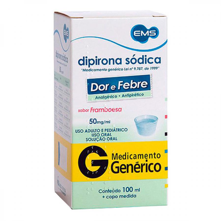 Dipirona Monoidratada Solucao Oral 50mg 100mL