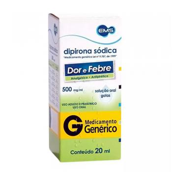 Dipirona Monoidratada Gotas 500mg 20mL