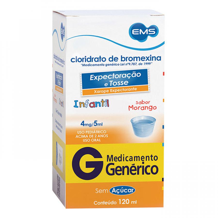 Cloridrato de Bromexina Infantil com 120ml