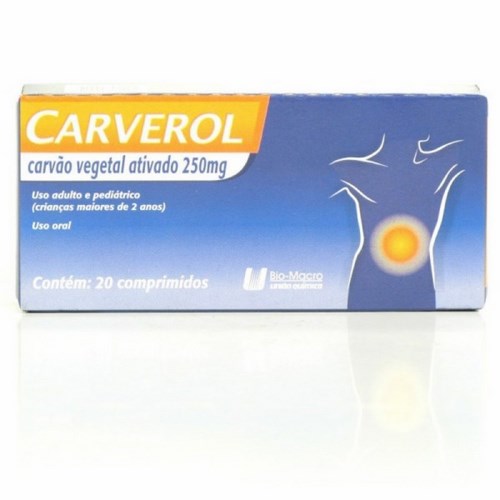 Carverol 250mg com 20 Comprimidos