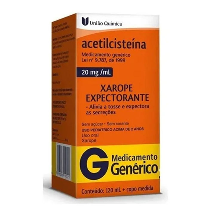 Acetilcisteína Xarope 20mg 120mL + copo medidor