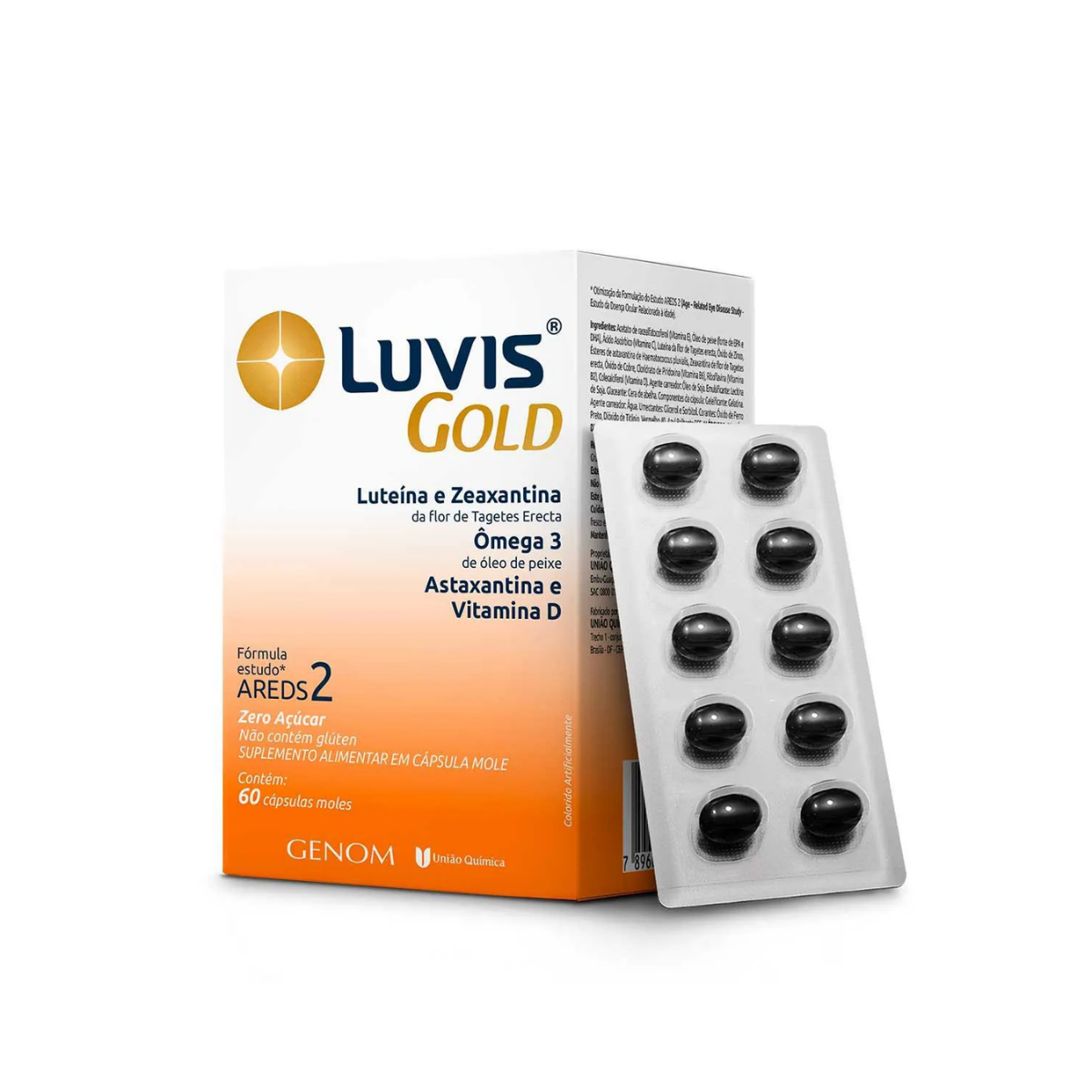 Suplemento Alimentar Luvis Gold 60 Capsulas