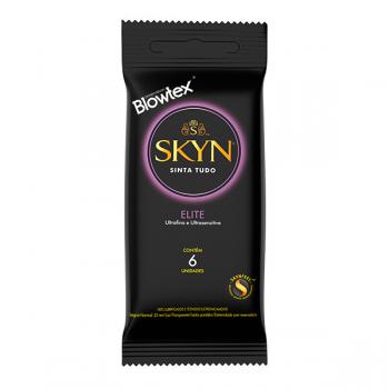 Camisinha Skyn Blowtex Elite Ultrafino e Ultrasensitive com 6 unidades