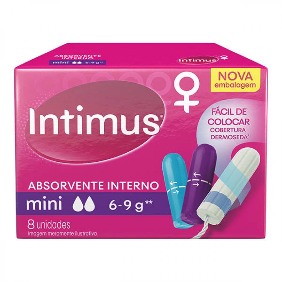 Absorvente Interno Intimus mini com 8 unidades