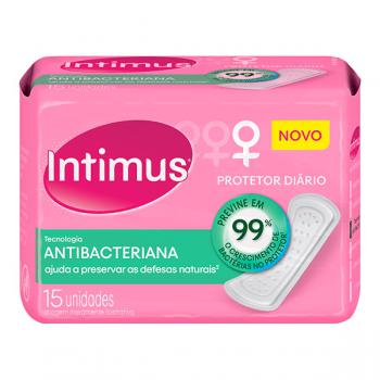 Protetor Diario Intimus Tecnologia Antibacteriana 15 unidades