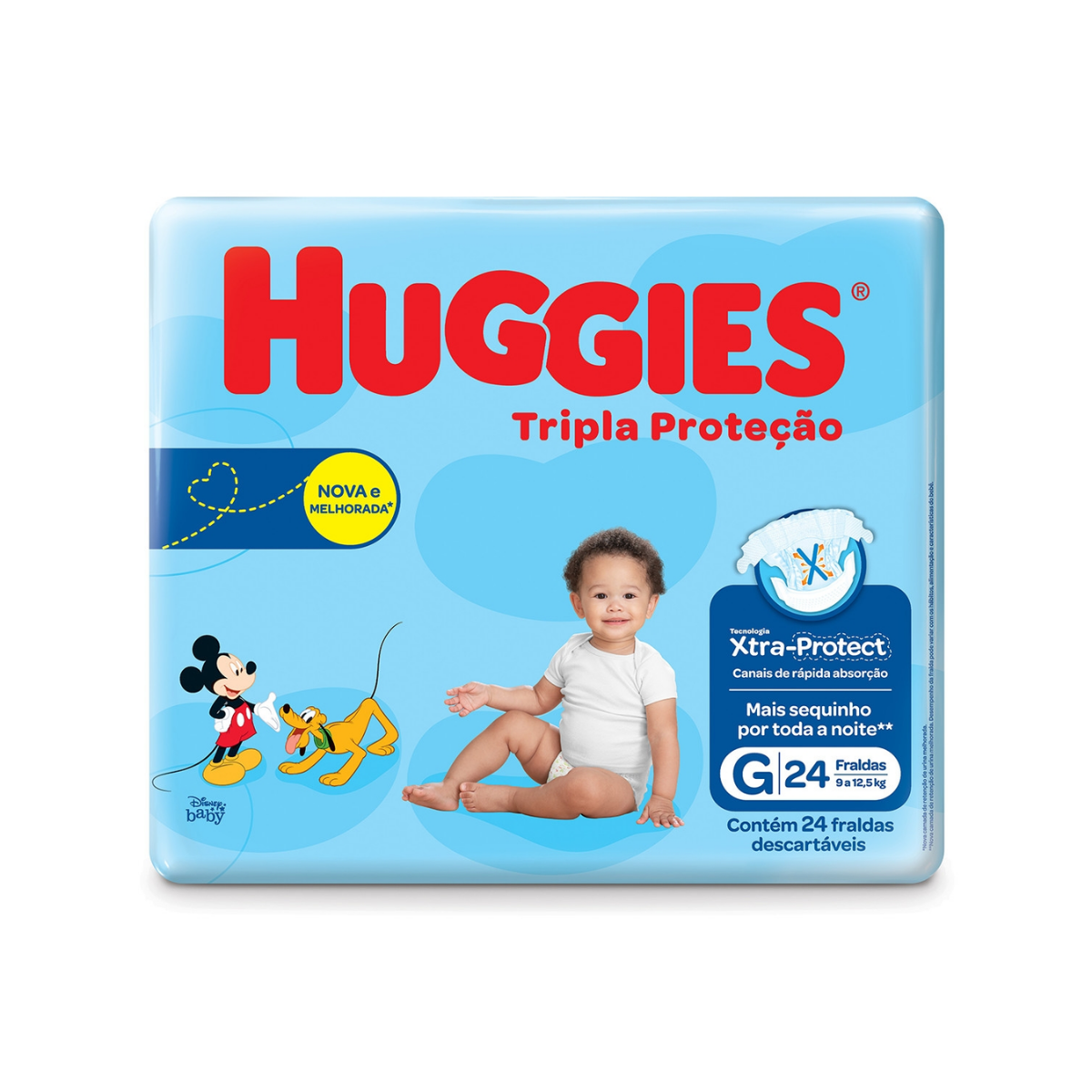 Fralda Tripla Proteção Tamanho G Com 24 Unidades Huggies